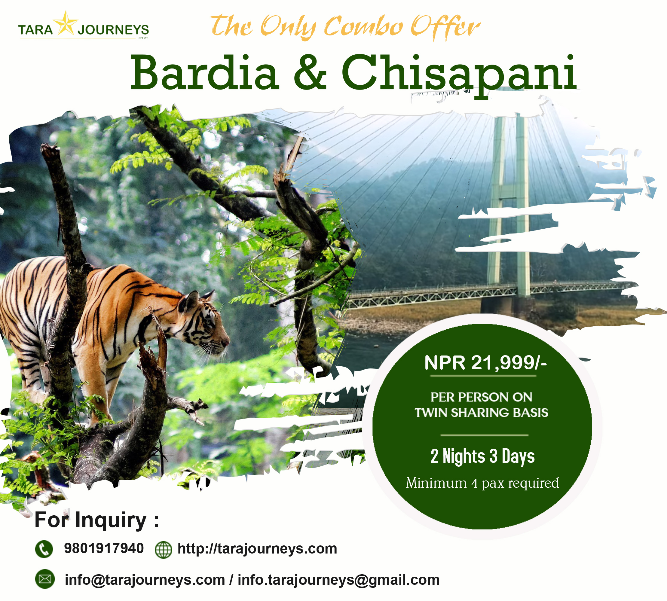 The only combo offer- Bardia & Chisapani 2N3D